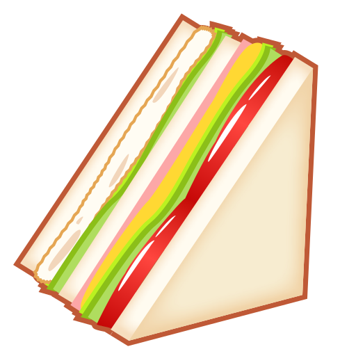 sandwich as rendered by emojidex