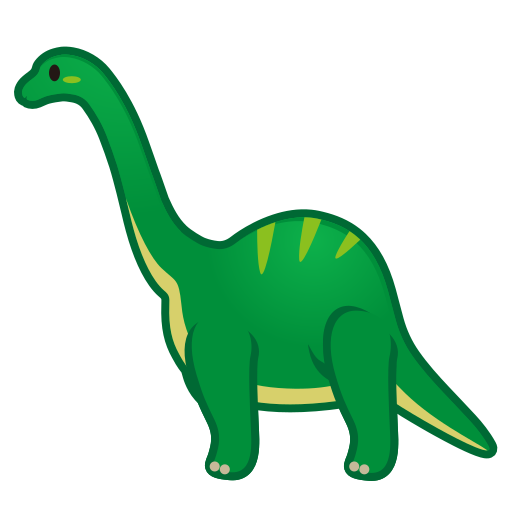 sauropod as rendered by emojidex