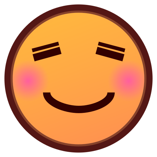 وجه مبتسم as rendered by emojidex