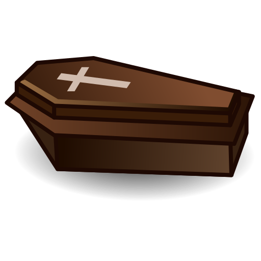 coffin as rendered by emojidex