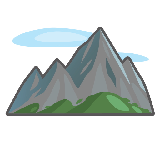 montanha as rendered by emojidex
