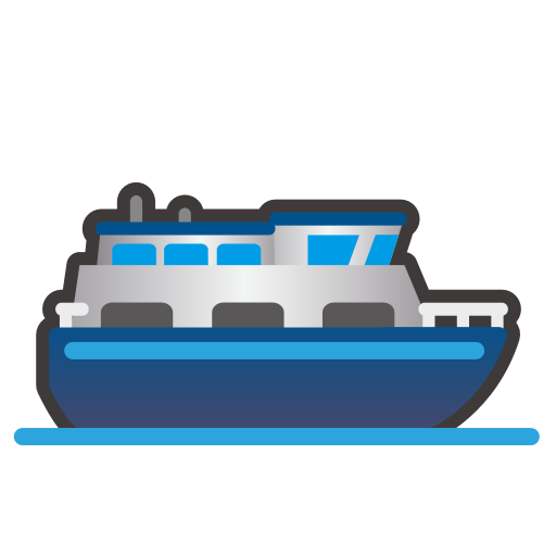 Fähre as rendered by emojidex