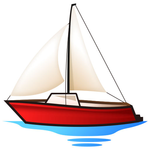 Segelboot as rendered by emojidex