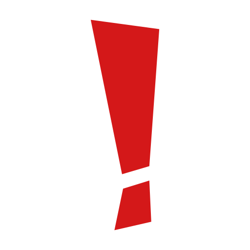 punto esclamativo rosso as rendered by emojidex