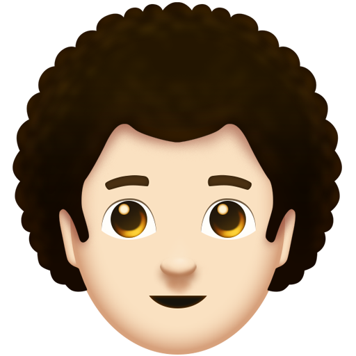 Man: Light Skin Tone, Curly Hair, the design in this release