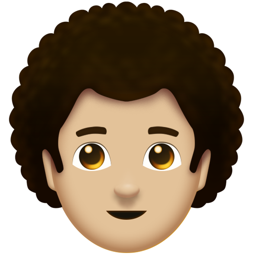 Man: Medium-Light Skin Tone, Curly Hair, the design in this release
