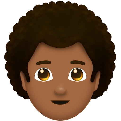 Man: Medium-Dark Skin Tone, Curly Hair, the design in this release