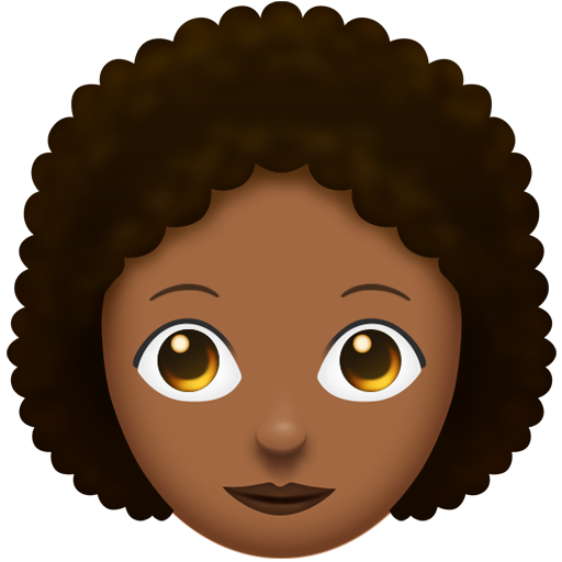 Woman: Medium-Dark Skin Tone, Curly Hair, the design in this release