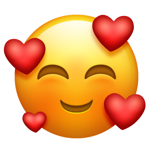Smiling Face with Hearts, the design in this release