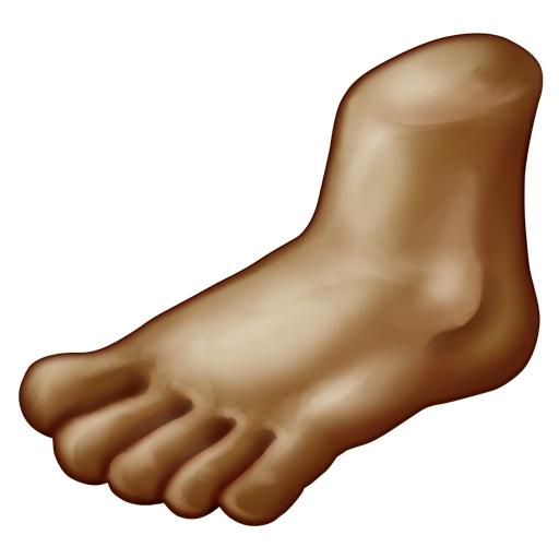 Foot: Medium-Dark Skin Tone, the design in this release