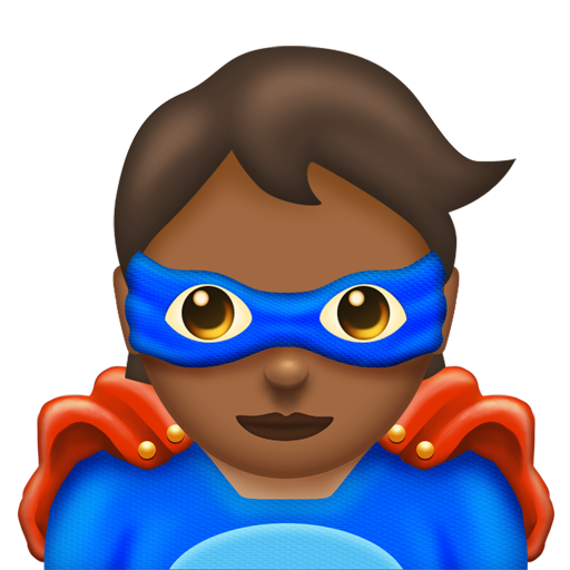 Superhero: Medium-Dark Skin Tone, the design in this release
