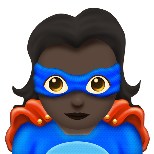 Woman Superhero: Dark Skin Tone, the design in this release