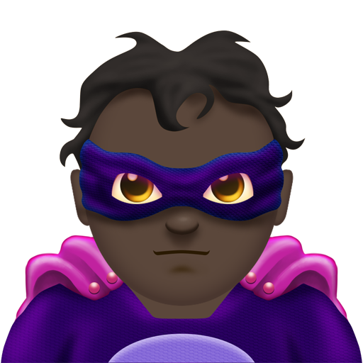 Man Supervillain: Dark Skin Tone, the design in this release