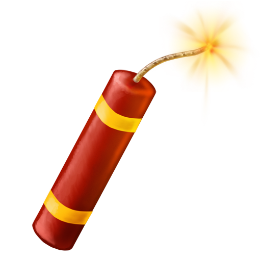 Firecracker as drawn by Emojipedia in 11.0