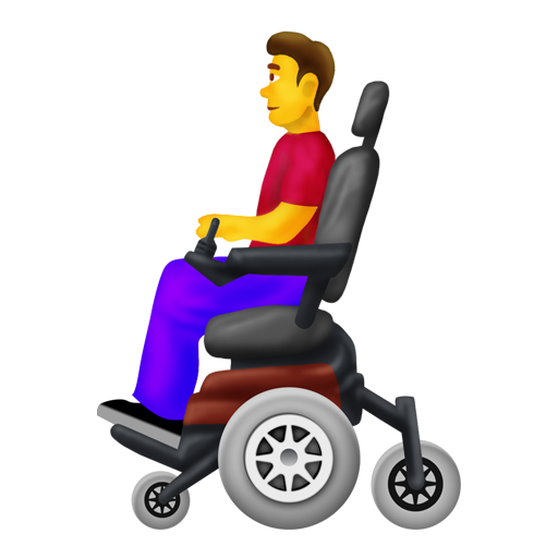 Man in Motorized Wheelchair, the design in this release
