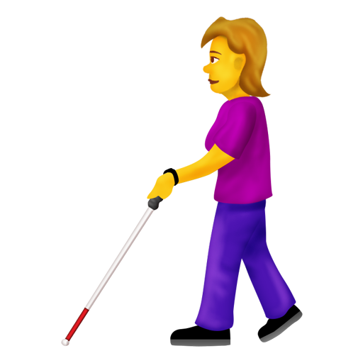 Woman with White Cane, the design in this release