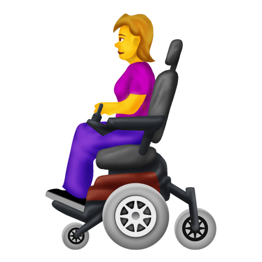 Woman in Motorized Wheelchair, the design in this release