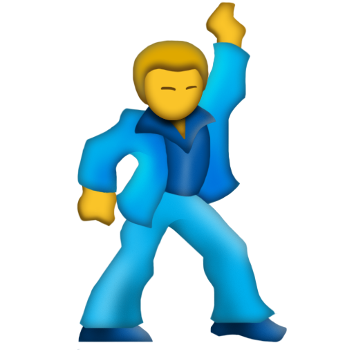 man dancing as rendered by Emojipedia