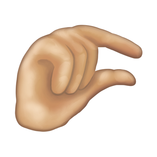 Pinching Hand: Medium-Light Skin Tone, the design in this release