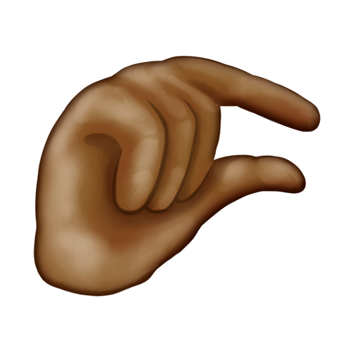 Pinching Hand: Medium-Dark Skin Tone, the design in this release