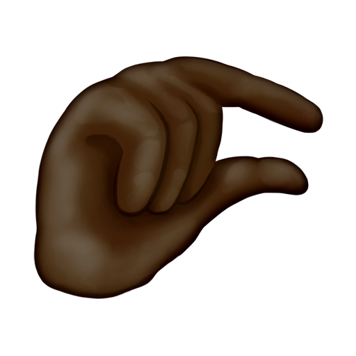 Pinching Hand: Dark Skin Tone, the design in this release