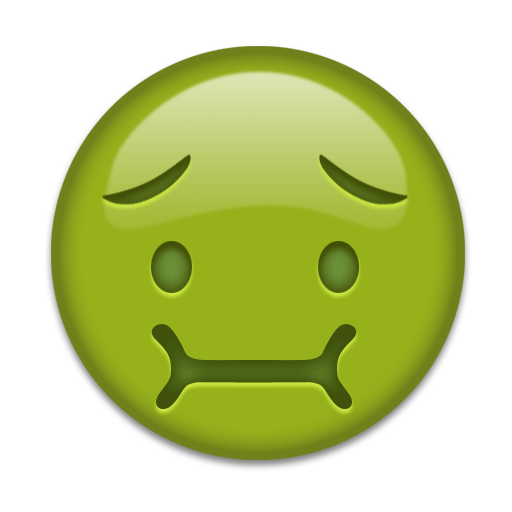 faccina nauseata as rendered by Emojipedia
