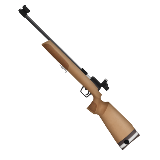 Rifle as rendered by Emojipedia