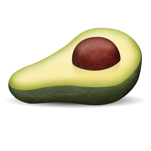 avocado as rendered by Emojipedia