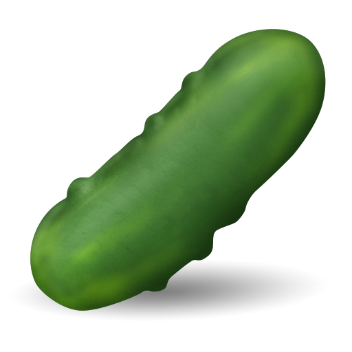 cucumber as rendered by Emojipedia