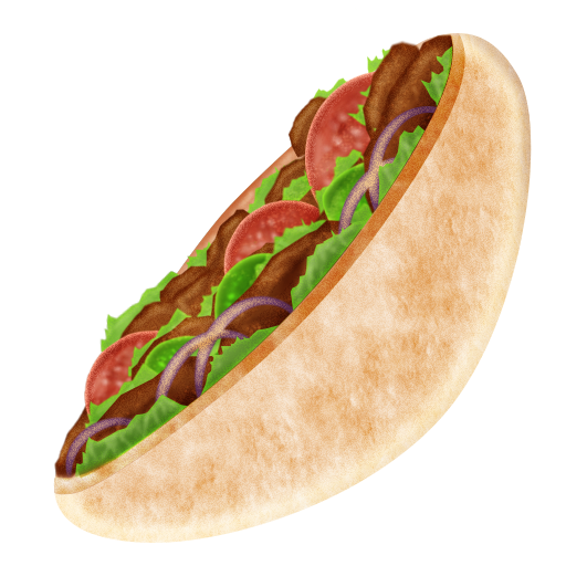 pita farcita as rendered by Emojipedia