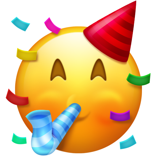 Partygesicht as rendered by Emojipedia