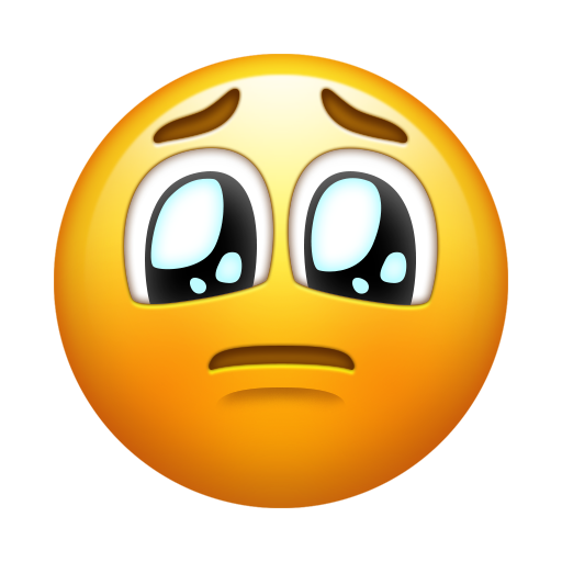 cara suplicante as rendered by Emojipedia