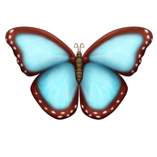 butterfly as rendered by Emojipedia
