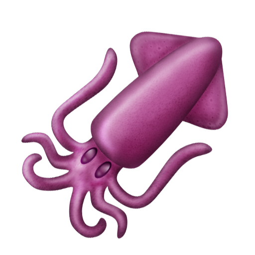 squid as rendered by Emojipedia
