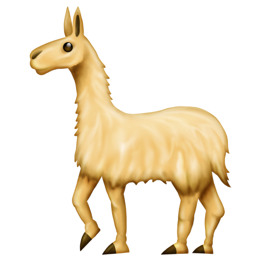 llama as rendered by Emojipedia