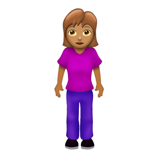 Woman Standing: Medium Skin Tone, the design in this release