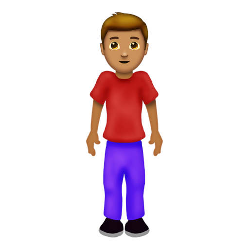 Man Standing: Medium Skin Tone, the design in this release