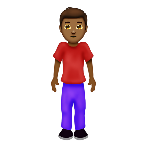 Man Standing: Medium-Dark Skin Tone, the design in this release