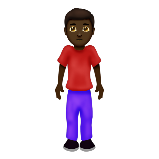 Man Standing: Dark Skin Tone, the design in this release