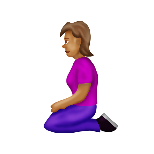 Woman Kneeling: Medium Skin Tone, the design in this release