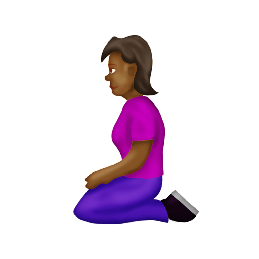 Woman Kneeling: Medium-Dark Skin Tone, the design in this release