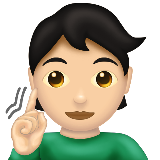 Deaf Person: Light Skin Tone, the design in this release