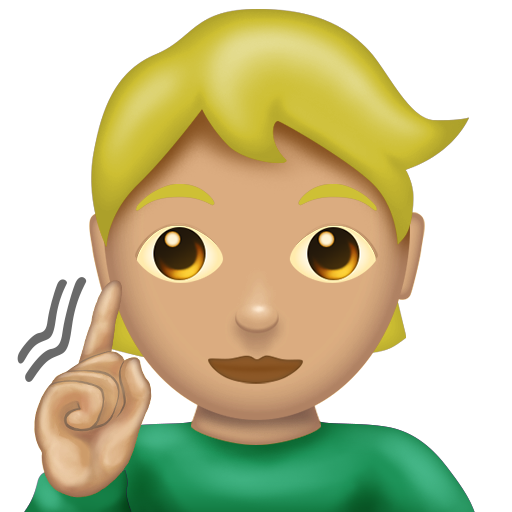 Deaf Person: Medium-Light Skin Tone, the design in this release