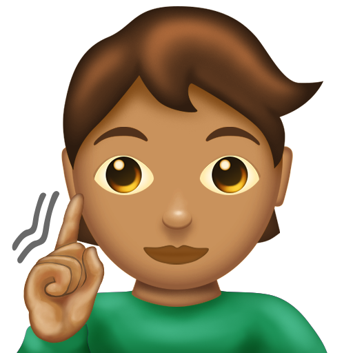 Deaf Person: Medium Skin Tone, the design in this release