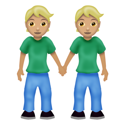 People Holding Hands: Medium-Light Skin Tone, the design in this release