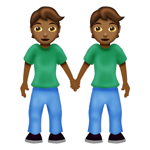 People Holding Hands: Medium-Dark Skin Tone, the design in this release