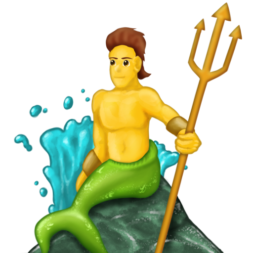 merman as rendered by Emojipedia