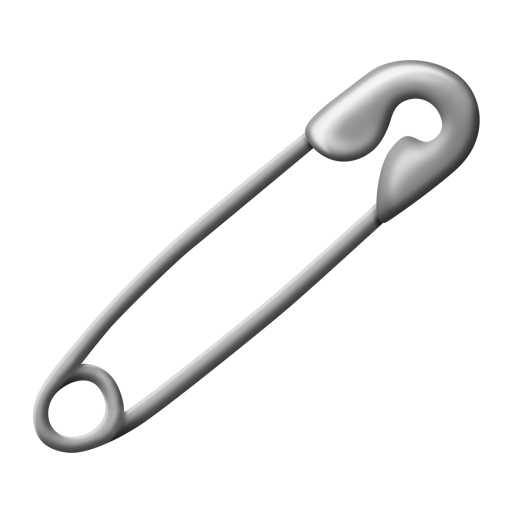 safety pin as rendered by Emojipedia