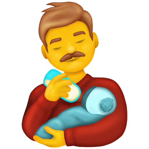 Man Feeding Baby, the design in this release