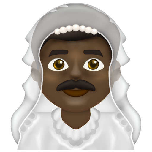 Man with Veil: Dark Skin Tone, the design in this release